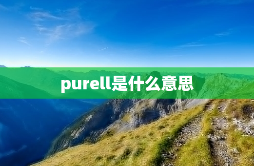 purell是什么意思