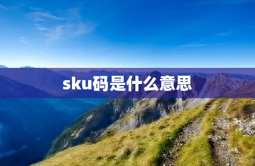 sku码是什么意思