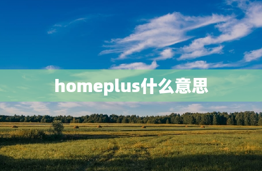 homeplus什么意思