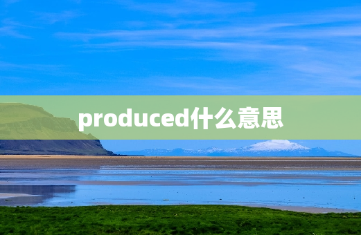 produced什么意思