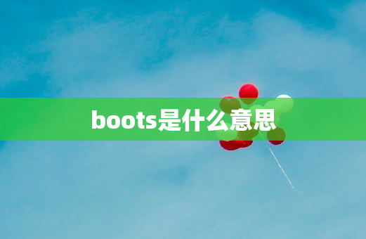 boots是什么意思