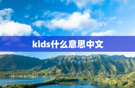 kids什么意思中文