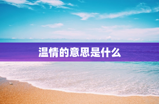 温情的意思是什么