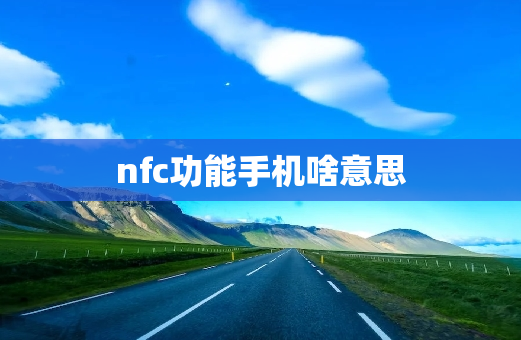 nfc功能手机啥意思