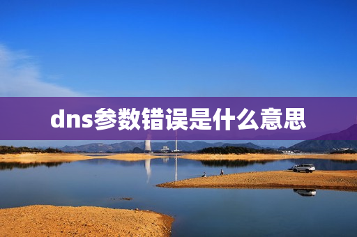 dns参数错误是什么意思