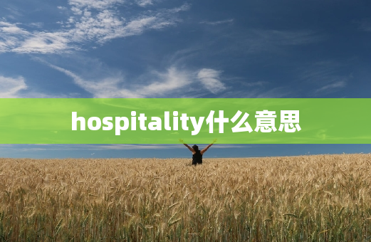 hospitality什么意思