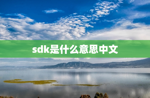 sdk是什么意思中文