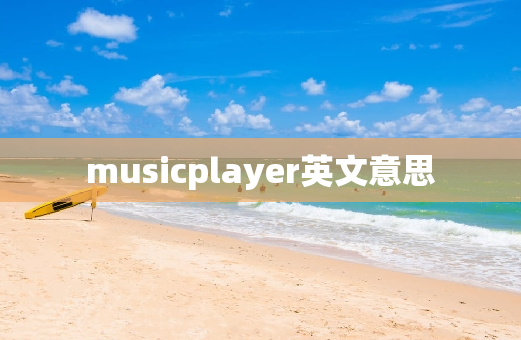 musicplayer英文意思