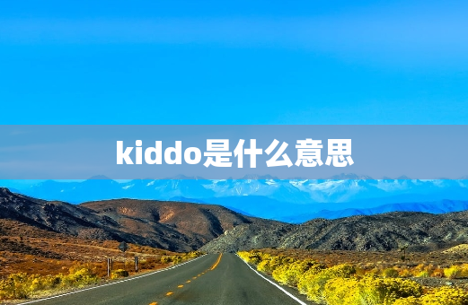 kiddo是什么意思