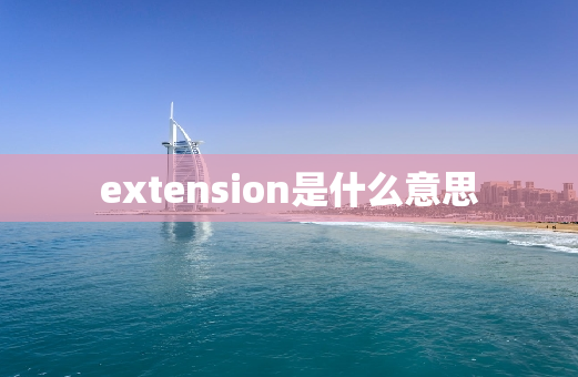 extension是什么意思