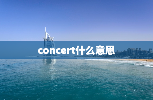 concert什么意思