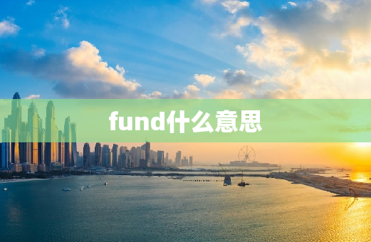 fund什么意思