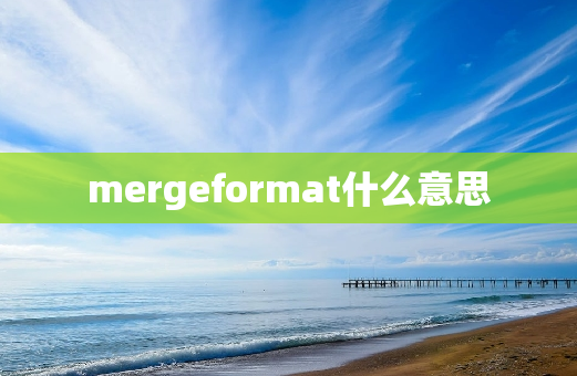 mergeformat什么意思