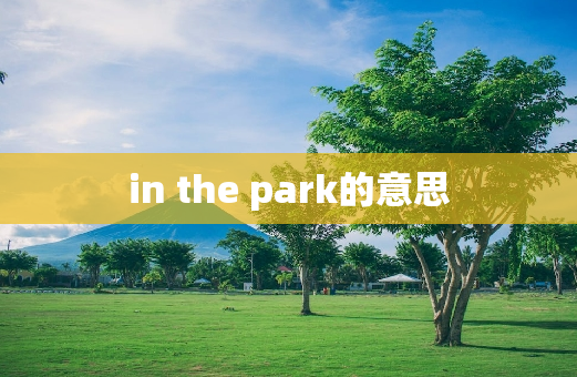 in the park的意思