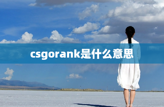 csgorank是什么意思