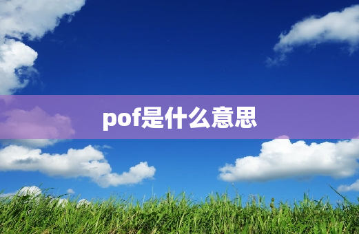 pof是什么意思