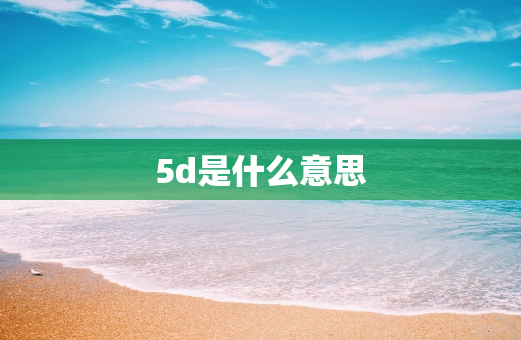 5d是什么意思