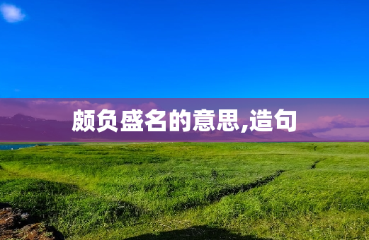 颇负盛名的意思,造句