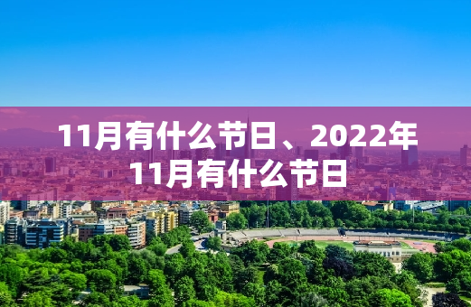 11月有什么节日、2022年11月有什么节日