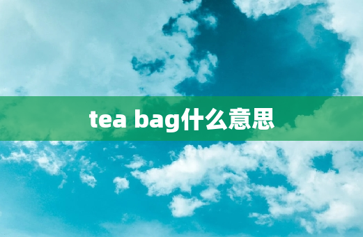 tea bag什么意思