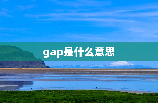 gap是什么意思