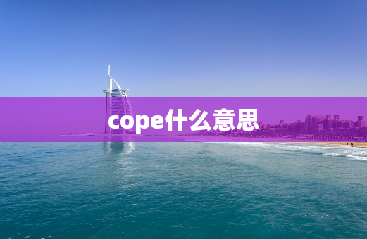 cope什么意思