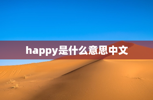 happy是什么意思中文